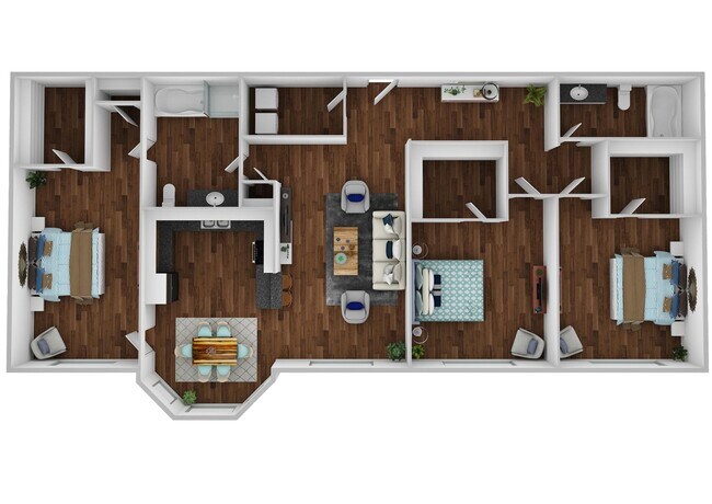 3 Beds • 2 Bath 2223 floor plan